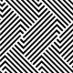 Papel de Parede Abstrato Mod - 426 Ilusionismo Preto e Branco