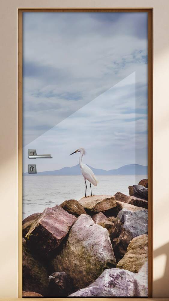 Adesivo Para Porta Paisagem Praia 5