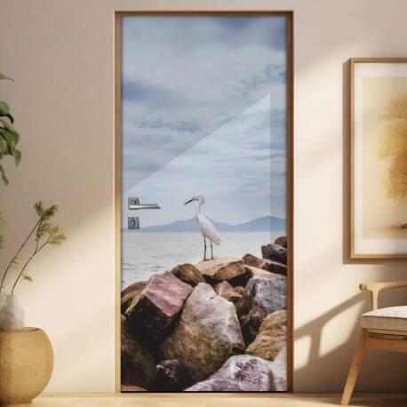 Adesivo Para Porta Paisagem Praia 5