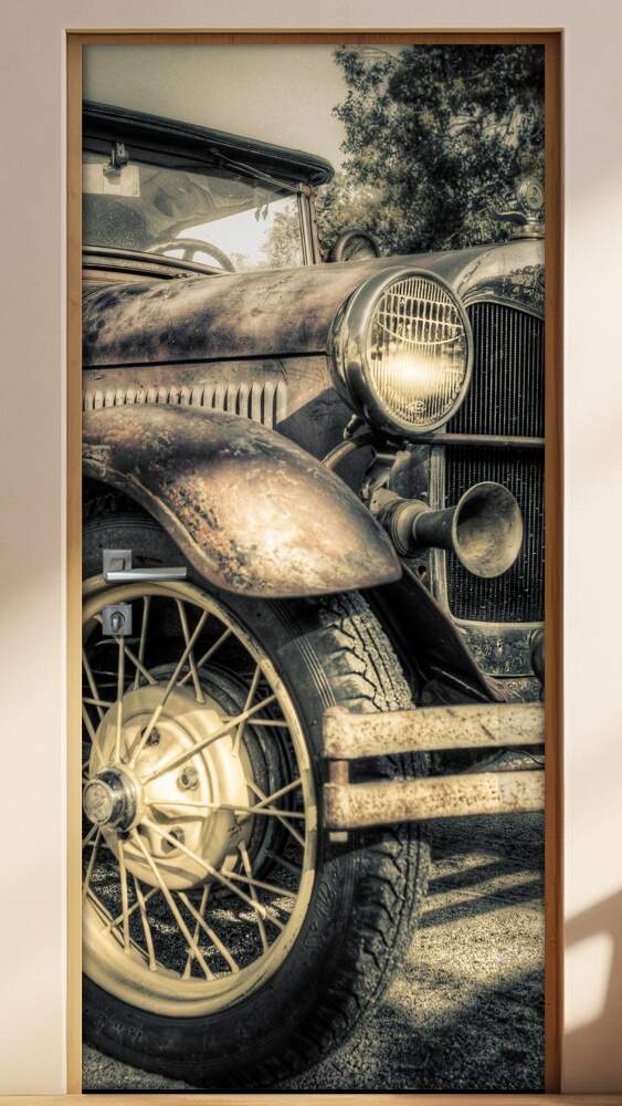 Adesivo Para Porta Vintage Carro Antigo
