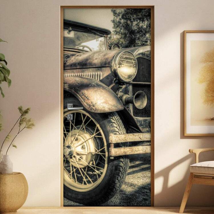 Adesivo Para Porta Vintage Carro Antigo