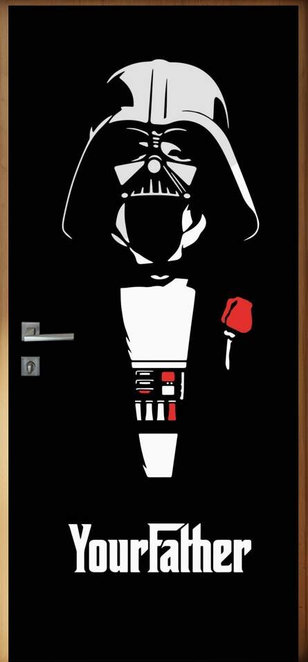 Adesivo Para Porta Filmes Darth Vader