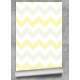 Papel de Parede Chevron Mod - 123 Amarelo e Cinza