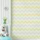 Papel de Parede Chevron Mod - 123 Amarelo e Cinza