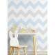 Papel de Parede Chevron Mod - 130 Azul Claro e Cinza