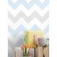 Papel de Parede Chevron Mod - 130 Azul Claro e Cinza