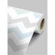 Papel de Parede Chevron Mod - 130 Azul Claro e Cinza
