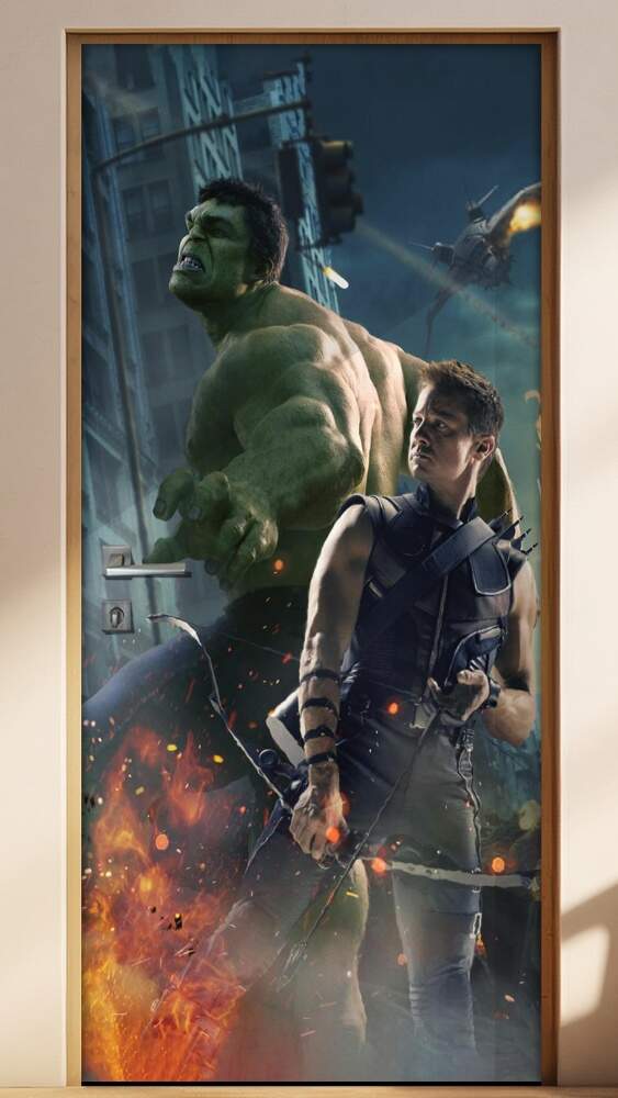 Adesivo Para Porta Jogos Os Vingadores