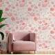 Papel de Parede Floral Mod - 380 Tons de Rosa