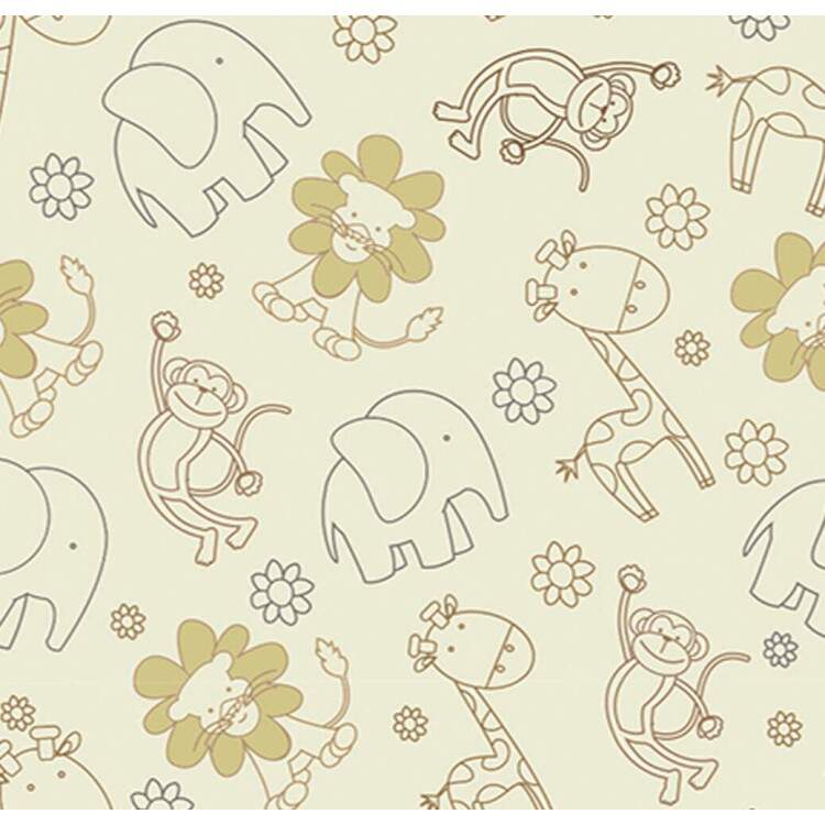 Papel de Parede Infantil Mod - 275 Safri Animais