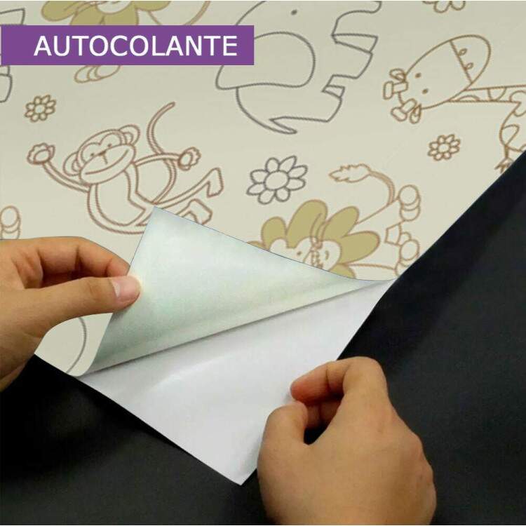 Papel de Parede Infantil Mod - 275 Safri Animais