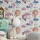 Papel de Parede Infantil Mod - 281 Bal�es Rosas