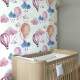 Papel de Parede Infantil Mod - 281 Bal�es Rosas