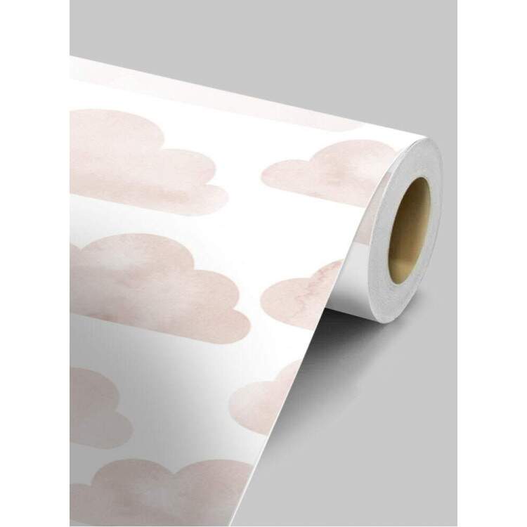 Papel de Parede Infantil Mod - 308 Nuvens Rosas