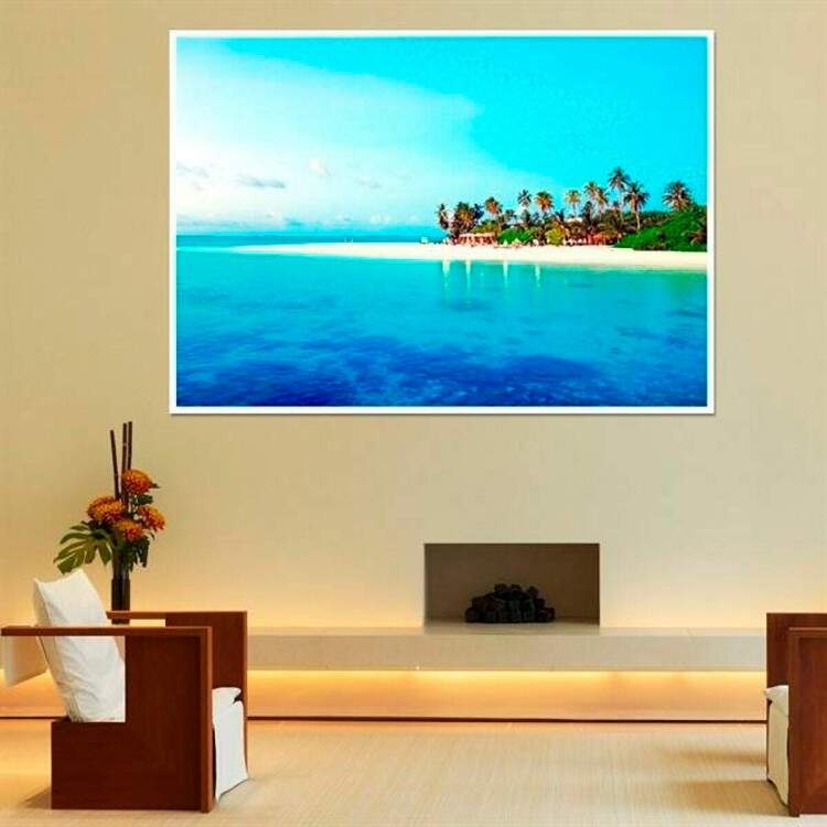 Painel Fotogrfico Adesivo Praia de Areia Branca