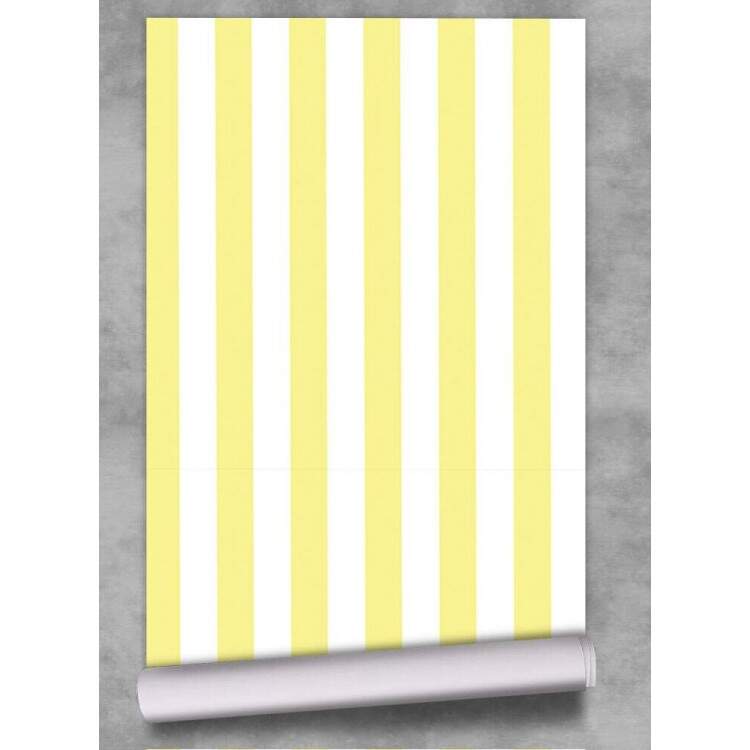 Papel de Parede Listras Modelo 129 Amarelo