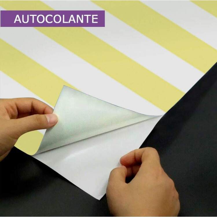 Papel de Parede Listras Modelo 129 Amarelo