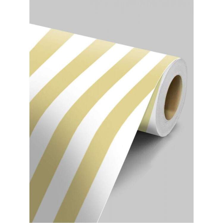 Papel de Parede Listras Modelo 129 Amarelo