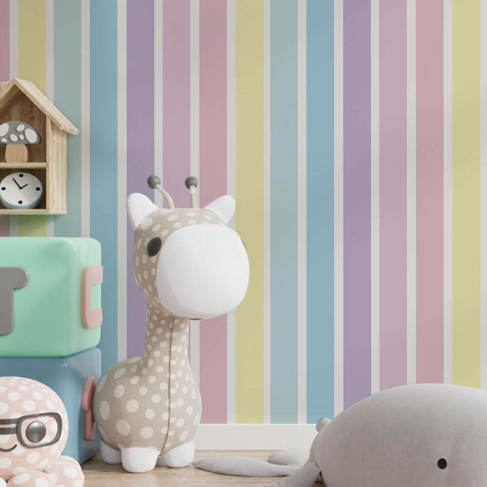 Papel de Parede Listras Modelo 158 Tons Leves