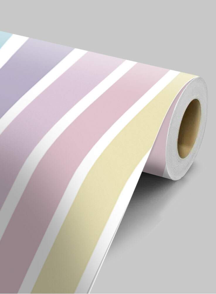 Papel de Parede Listras Modelo 158 Tons Leves