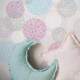 Papel de Parede Po� - Mod 010 Azul e Rosa