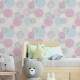Papel de Parede Po� - Mod 010 Azul e Rosa