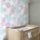 Papel de Parede Po� - Mod 010 Azul e Rosa