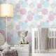 Papel de Parede Po� - Mod 010 Azul e Rosa