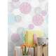 Papel de Parede Po� - Mod 010 Azul e Rosa