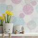 Papel de Parede Po� - Mod 010 Azul e Rosa