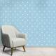 Papel de Parede Po� - Mod 013 Branco e Azul