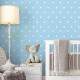 Papel de Parede Po� - Mod 013 Branco e Azul