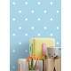 Papel de Parede Po� - Mod 013 Branco e Azul