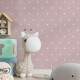 Papel de Parede Po� - Mod 016 Branco e Rosa
