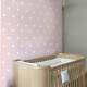 Papel de Parede Po� - Mod 016 Branco e Rosa