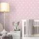 Papel de Parede Po� - Mod 016 Branco e Rosa