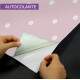 Papel de Parede Po� - Mod 016 Branco e Rosa