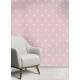 Papel de Parede Po� - Mod 016 Branco e Rosa