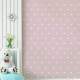 Papel de Parede Po� - Mod 016 Branco e Rosa