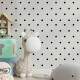 Papel de Parede Po� - Mod 022 Preto e Branco