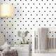 Papel de Parede Po� - Mod 022 Preto e Branco