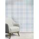 Papel de Parede Xadrez - Mod 014 Azul Claro