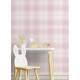 Papel de Parede Xadrez - Mod 019 Rosa