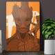 Placa Decorativa Vingadores 28 Groot e Baby Groot