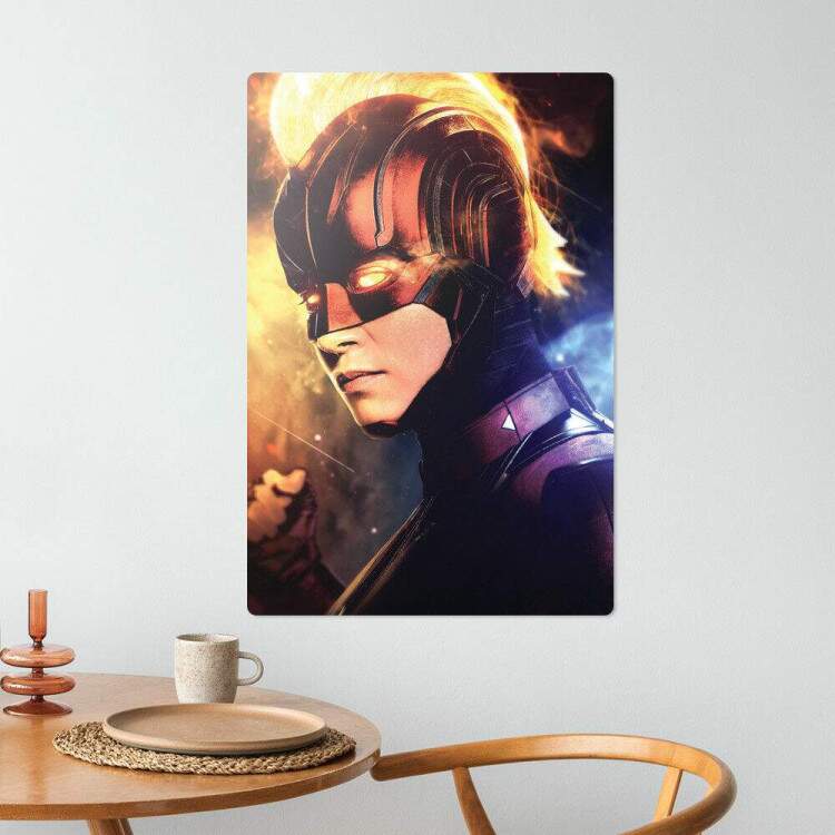 Placa Decorativa Vingadores Capit Mar-Vel