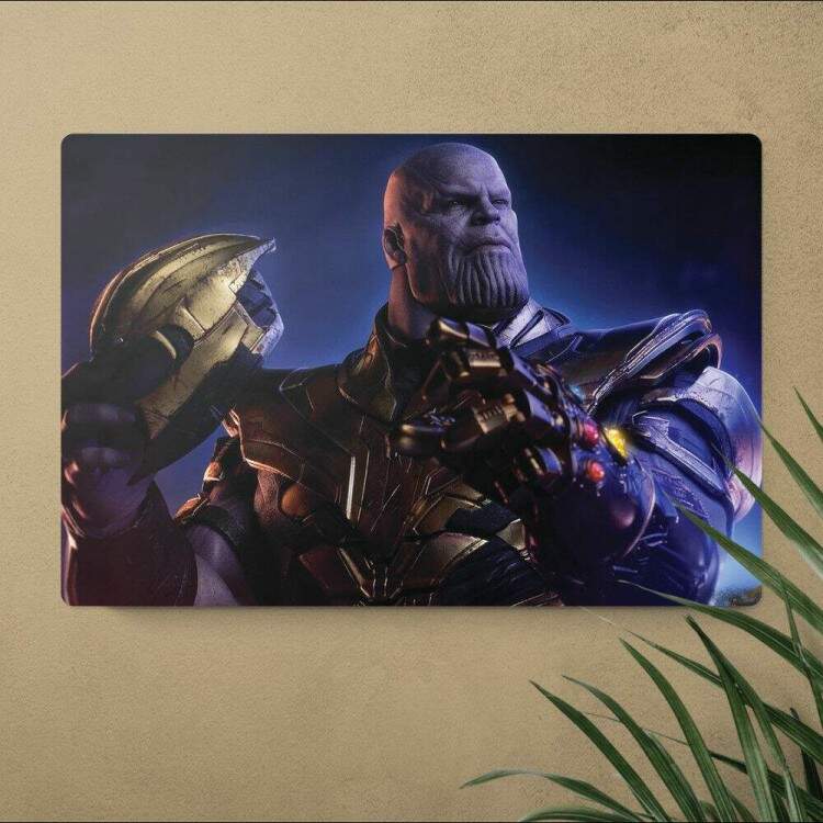 Placa Decorativa Vingadores Ultimato 18 Thanos