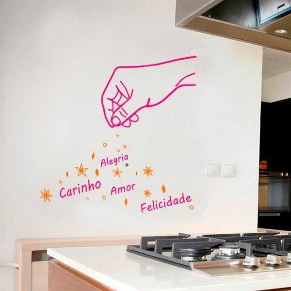 Adesivo de parede para Cozinha Modelo Temperos