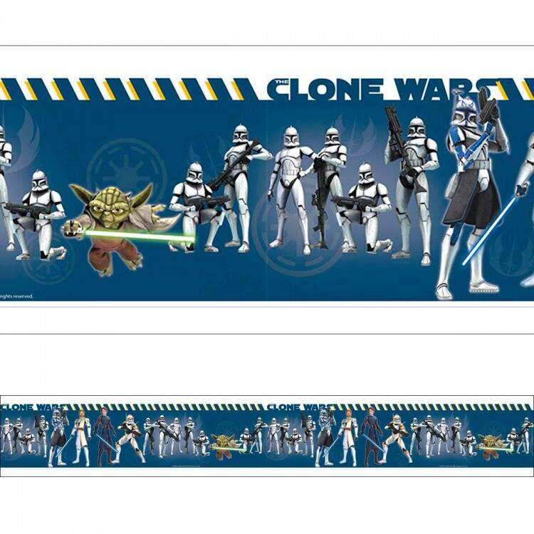 Faixa Decorativa Infantil Star Wars Clones