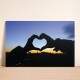 Placa Decorativa Rom�ntica Cora��o com a M�o