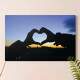 Placa Decorativa Rom�ntica Cora��o com a M�o